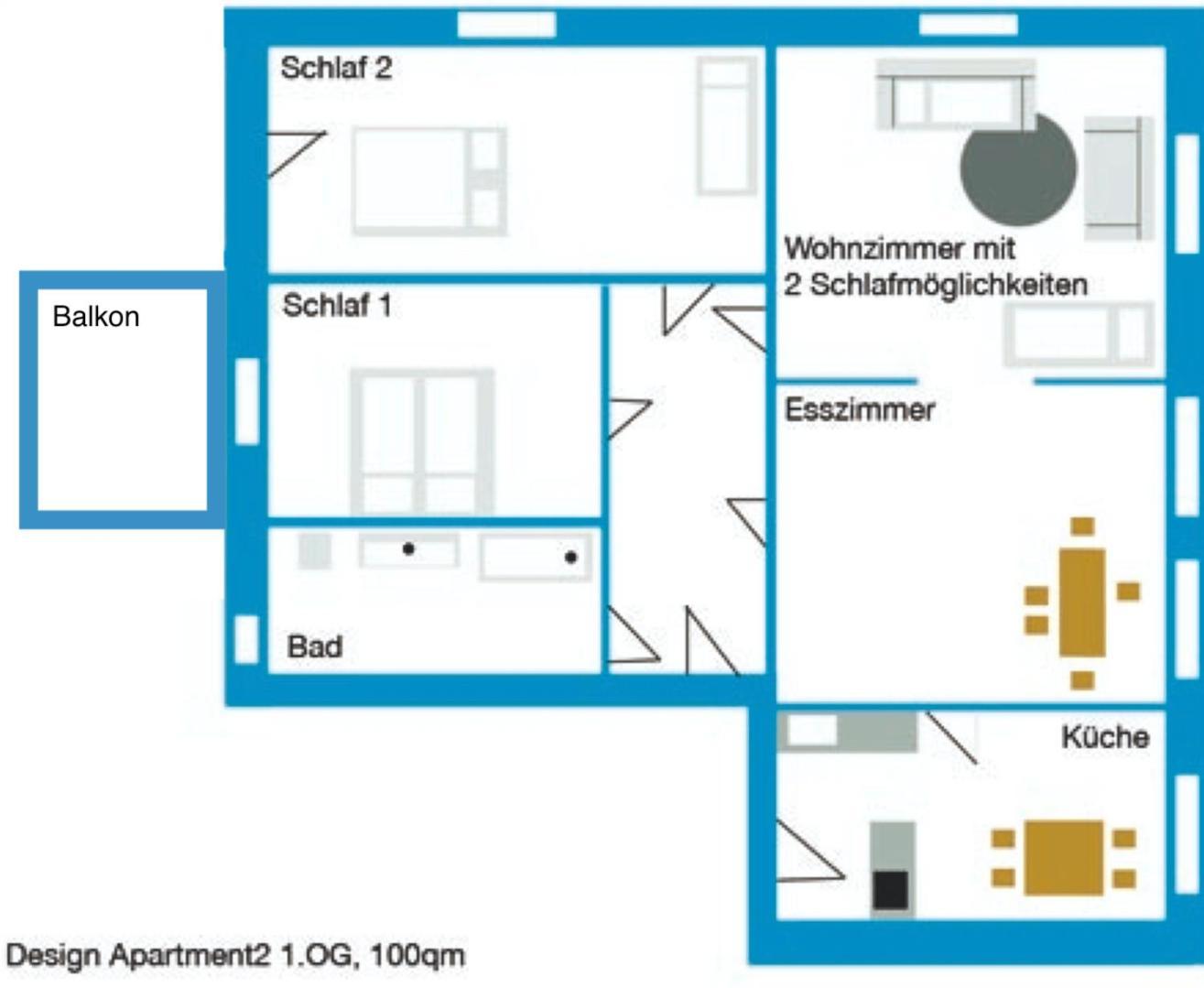 Design Apartments "Hier War Goethe Nie" Weimar  Zimmer foto